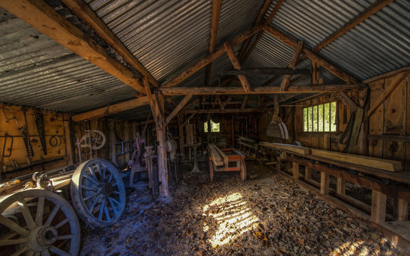 Wheelwright Workshop Interior