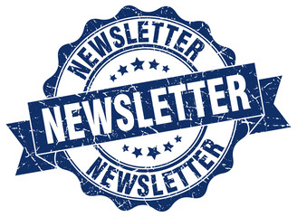 Obraz premium newsletter stamp. sign. seal