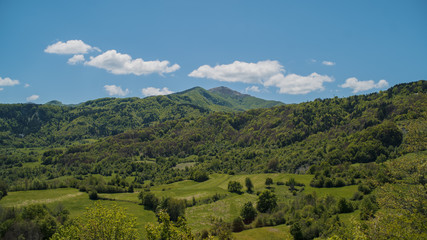 Naklejka premium Mountain landscape in Italy