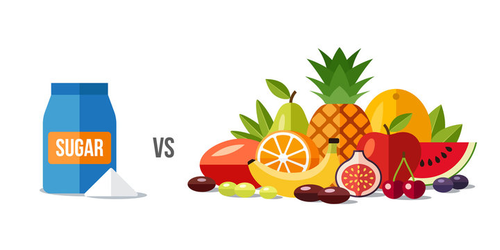 Sugar vs fruits