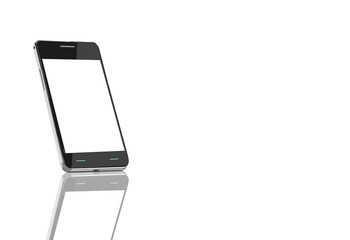 Smart phone (mobile phone) isolated on white background