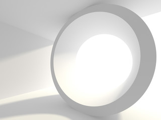 Futuristic White Architecture Design Background