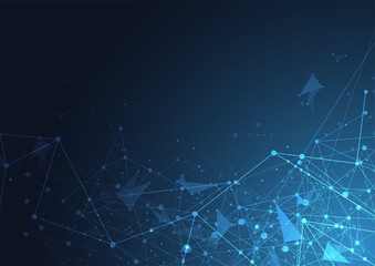 Internet connection, abstract sense of science and technology graphic design.