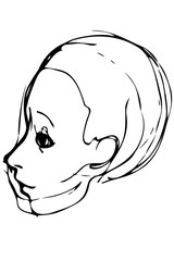 sketch portrait of a young man