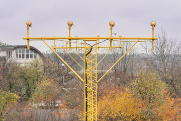 Landing lights during the day