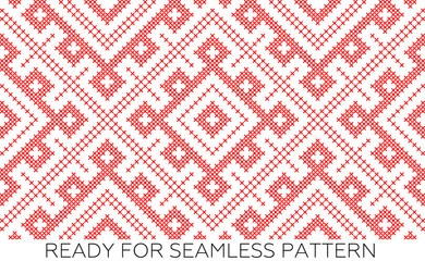 traditional Russian and slavic ornament,DISABLING LAYERS, YOU CAN OBTAIN SEAMLESS PATTERN