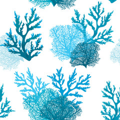 Seamless pattern with coral. - 180224264
