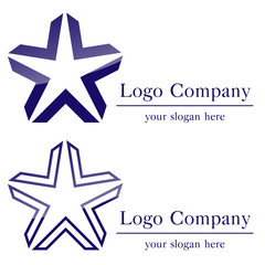 Obraz premium star logo company
