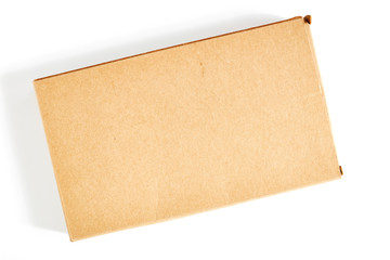 Recycled brown paper box