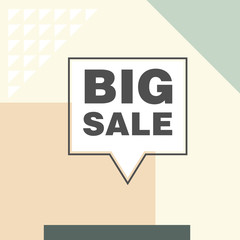 Modern colorful poster, banner, flyer template in the Memphis style