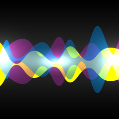 Abstract speaking sound wave