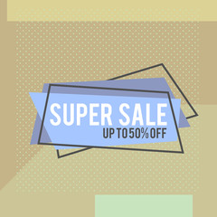 Modern colorful poster, banner, flyer template in the Memphis style