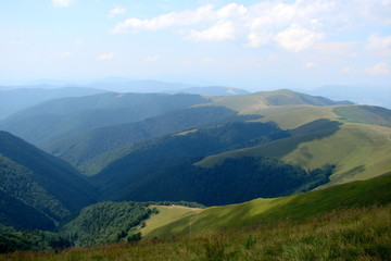 Carpathian mountain range Borzhava. Ukraine.