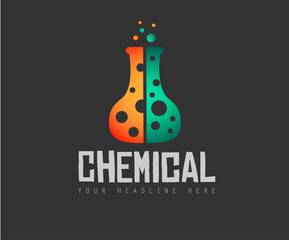 Creative Chemical Colorful  Logo design for brand identity, company profile or corporate logos