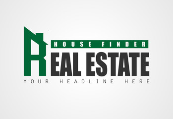 Creative Real Estate Logo design for brand identity, company profile