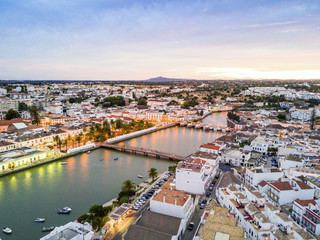 Obraz premium Beautiful Tavira by Gilao river, Algarve, Portugal