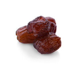 Dates isolated on white background.