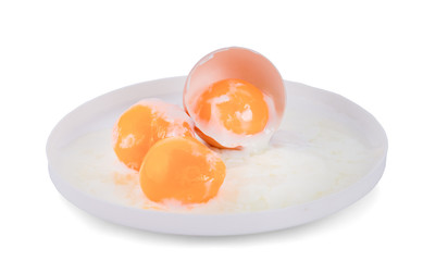 Boiled eggs, mineral water