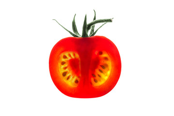 Tomato slice backlit