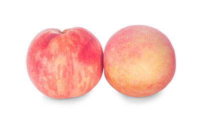 Peach isolated on white.