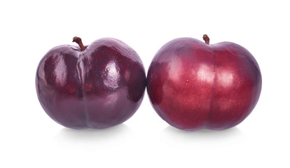 plum on a white background