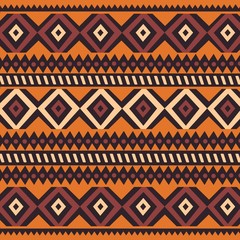 Tribal ethnic colorful bohemian pattern with geometric elements, African mud cloth, tribal design