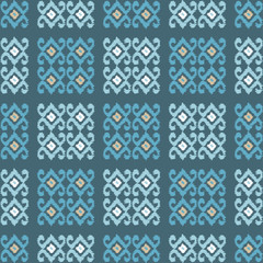 Ethnic boho seamless pattern. Scribble texture. Retro motif. Textile rapport.