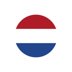 Netherland flag, official colors and proportion correctly. National Dutch flag. Vector illustration