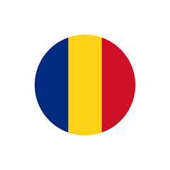 Fototapeta premium Romania flag, official colors and proportion correctly. National Romanian flag. Vector illustration