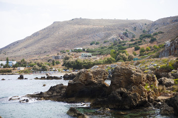 Fototapeta na wymiar The landscape of Crete
