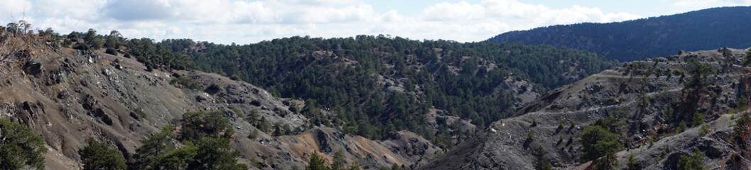 Fototapeta na wymiar Panorama of mountain