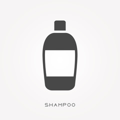 Silhouette icon shampoo