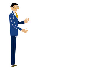 スーツを着た東洋人の男性