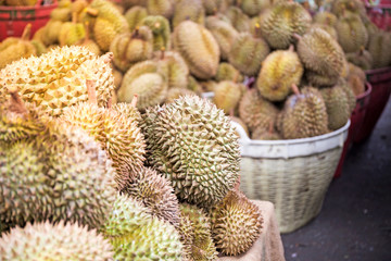 Durian in the market.