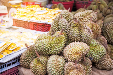 Durian in the market.