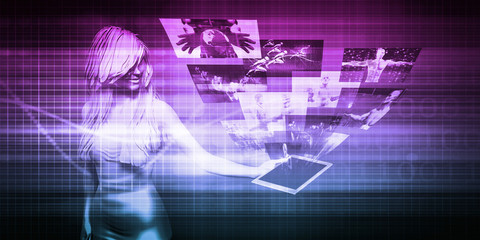Obraz premium Computer Network