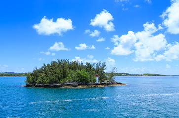 Small Island with Red Beacon