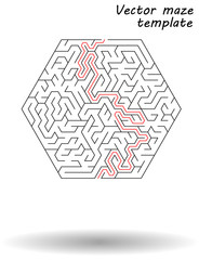 Maze vector illustration, logos and abstract backgrounds ideas