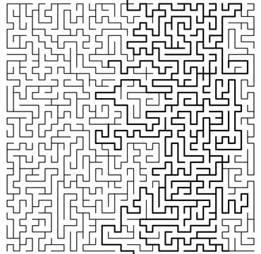Maze vector illustration, logos and abstract backgrounds ideas