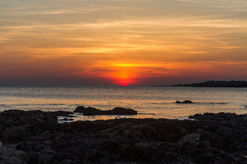 Coucher du soleil en Bretagne