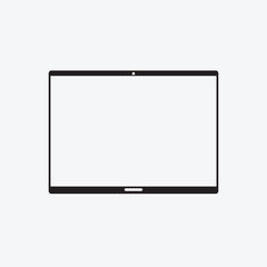 Icon graphic tablet, smartphone. Black and white pictogram for web design. Vector flat illustrations, logo