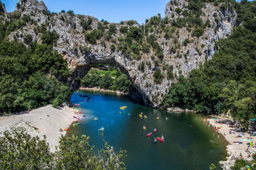 Obraz na płótnie Canvas Kayak in Ardeche, France