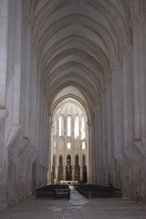 Elements of architecture of the monastery of Santa Maria de Alcobás. Portugal.