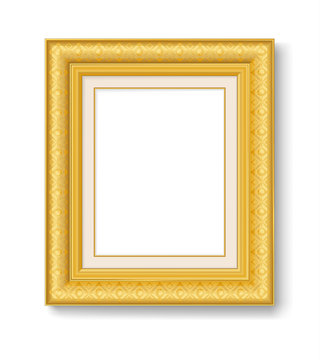 gold vintage picture frame