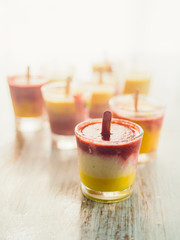Fruit summertime popsicles