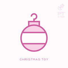 Line icon christmas toy