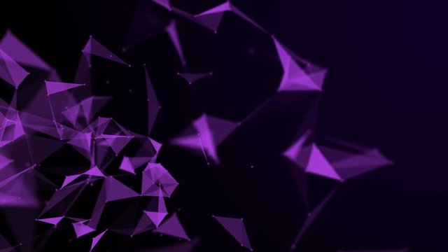 Abstract technological motion background purple