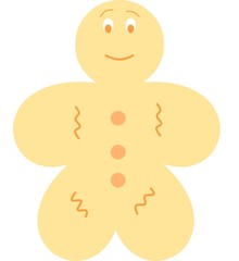 Biscoito em forma de boneco