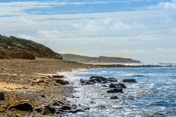 Atlantic coast at Jard-sur-Mer, Vendee, france