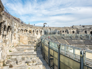 Inside of Arena of Nimes, France